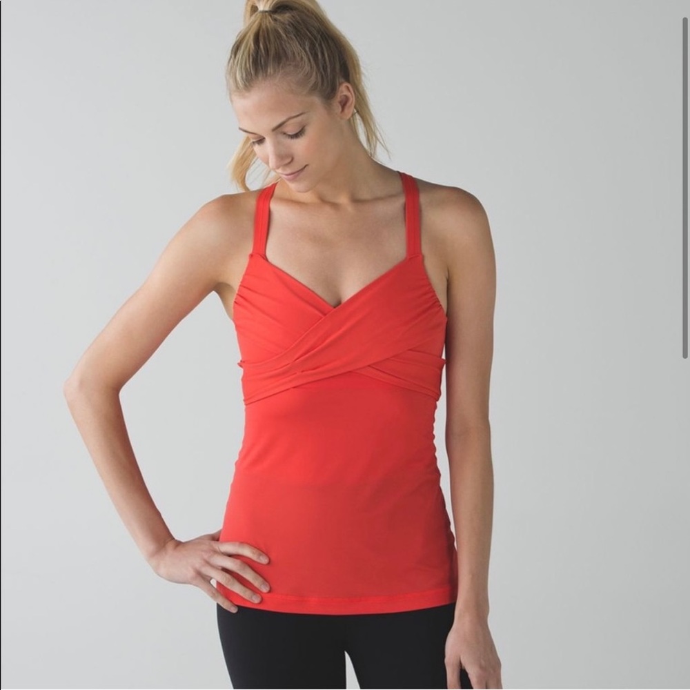 Red lulu lemon top